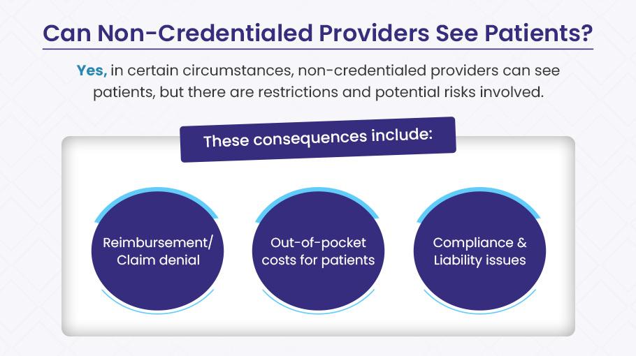non credentialed provider seeing patients